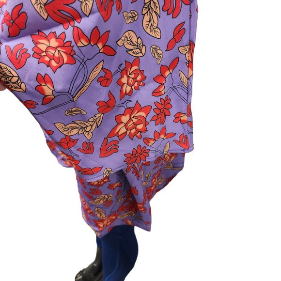 Womens Tunic‎ Open Front Floral Print Polyester - Picture 5 of 9